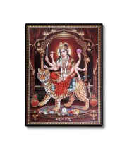 Durga Laminated Photo - 5x7 Inches, Divine Blessings for Home & Office and Temple Decoration