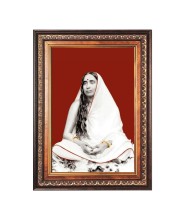Sri Maa Sarada Devi Color Photo 10x14 Inch - Vibrant Religious Wall Art for Home or Office Decor.
