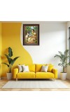 Krishna Yashoda Digital Print Photo 10.7x12.7 inches (I6028) - Vibrant Religious Wall Art for Home or Office Decor.