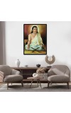 Sankardev Laminated Photo (7x9 Inches Without glass) Divine Blessings for Table and Walls,Home & Office and Temple Decoration