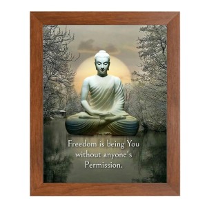 Buddha & Famous Quote Brown Frame, 16x20InchesInspirational Wall Art for Office, Home DecorIdeal Spiritual Gift Buddha & Famous Quote Brown Frame, 16x20InchesInspirational Wall Art for Office, Home DecorIdeal Spiritual Gift
