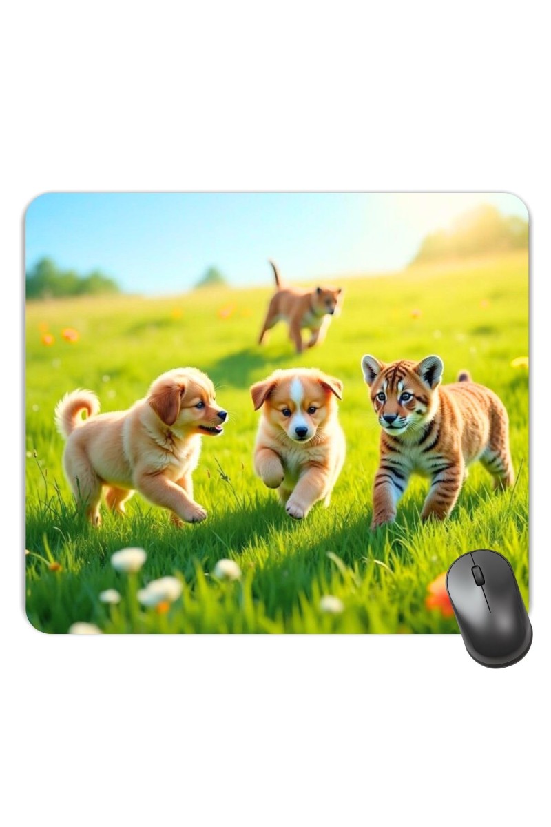 Customized Cute Dogs Picture Sublimation Mouse Pad | 8 X 7.5 Inch | Smooth Cloth Surface | Non-Slip Rubber Base | Personalized Mousepad for Laptop & Desktop (F17335)