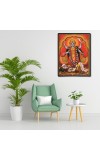 Kali Laminated Photo - 5x7 Inches, Divine Blessings for Home & Office and Temple Decoration
