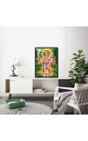 Panchamukhi Hanuman Laminated Photo - 5x7 Inches, Divine Blessings for Home & Office and Temple Decoration
