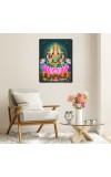 Lakshmi Laminated Photo - 5x7 Inches, Divine Blessings for Home & Office and Temple Decoration