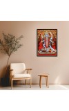 Maa Kaali Laminated Photo - 7x9 Inches, Divine Blessings for Home & Office and Temple Decoration