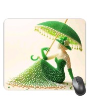 Customized Beautigul Girl Picture Sublimation Mouse Pad | 8 X 7.5 Inch | Smooth Cloth Surface | Non-Slip Rubber Base | Personalized Mousepad for Laptop & Desktop (F17226)