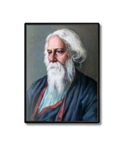 Rabindranath Tagore Laminated Photo - 5x7 Inches, Divine Blessings for Home & Office and Temple Decoration