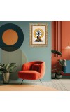 Lord Buddha Digital Print Photo 6.7x8.7 inches (I6047) - Vibrant Religious Wall Art for Home or Office Decor.