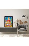 Lakshmi Kubera Laminated Photo - 5x7 Inches, Divine Blessings for Home & Office and Temple Decoration