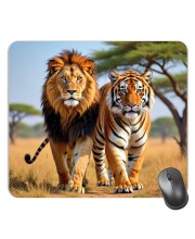 Customized Wild Tiger Picture Sublimation Mouse Pad | 8 X 7.5 Inch | Smooth Cloth Surface | Non-Slip Rubber Base | Personalized Mousepad for Laptop & Desktop (F17052)