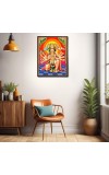 Panchamukhi Hanuman Laminated Photo - 7x9 Inches, Divine Blessings for Home & Office and Temple Decoration
