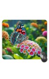 Customized Beautiful Butterfly Picture Sublimation Mouse Pad | 8 X 7.5 Inch | Smooth Cloth Surface | Non-Slip Rubber Base | Personalized Mousepad for Laptop & Desktop (F17460)