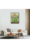 Radha Krishna Laminated Photo - 5x7 Inches, Divine Blessings for Home & Office and Temple Decoration