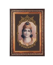 Sri Krishna Color Photo 10x14 Inch - Vibrant Religious Wall Art for Home or Office Decor.