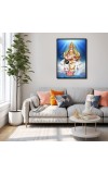 Saraswati Laminated Photo - 5x7 Inches, Divine Blessings for Home & Office and Temple Decoration