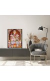 Lakshmi Kubera Laminated Photo - 5x7 Inches, Divine Blessings for Home & Office and Temple Decoration