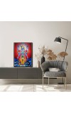 Vishnu Laminated Photo - 5x7 Inches, Divine Blessings for Home & Office and Temple Decoration