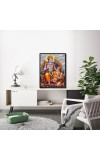 Ram Hanuman Laminated Photo - 13x15 Inches, Divine Blessings for Home & Office and Temple Decoration