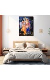 Radha Krishna Laminated Photo - 5x7 Inches, Divine Blessings for Home & Office and Temple Decoration