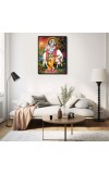Krishna Laminated Photo - 5x7 Inches, Divine Blessings for Home & Office and Temple Decoration