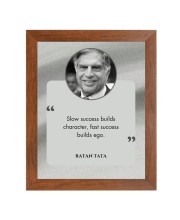Shree Ratan Naval Tata & Famous Quote Brown Frame, 12x16InchesInspirational Wall Art for Office, Home DecorIdeal Spiritual Gift