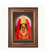 Sri Maa Kali Color Photo 10x14 Inch - Vibrant Religious Wall Art for Home or Office Decor.