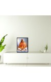 Swami Vishnudevananda Laminated Photo (11x13 Inches Without glass) Divine Blessings for Table and Walls,Home & Office and Temple Decoration