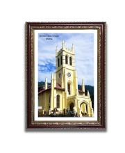 Shimla Christ Church Church Photo Frame, Beautiful Elegant Framed Wall Art of Iconic Cathedral