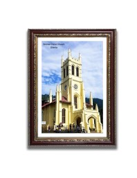 Shimla Christ Church Church Photo Frame, Beautiful Elegant Framed Wall Art of Iconic Cathedral