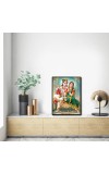 Radha Krishna Laminated Photo - 5x7 Inches, Divine Blessings for Home & Office and Temple Decoration