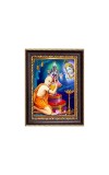 Sri Chaitanya Mahaprabhu with Sri Krishna Digital Print Photo 6.7x8.7 inches - Vibrant Religious Wall Art for Home, Office and Temple Decor.