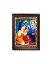 Sri Chaitanya Mahaprabhu with Sri Krishna Digital Print Photo 6.7x8.7 inches - Vibrant Religious Wall Art for Home, Office and Temple Decor.