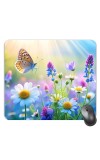 Customized Beautiful Flowers Picture Sublimation Mouse Pad | 8 X 7.5 Inch | Smooth Cloth Surface | Non-Slip Rubber Base | Personalized Mousepad for Laptop & Desktop (F16975)