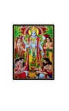 Satyanarayana Laminated Photo - 11x13 Inches, Divine Blessings for Home & Office and Temple Decoration