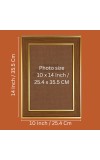 Kalighat Kali Maa Photo Frame - 12x16 Inches, Brown Wooden Frame for Home, Office & Temple Decoration