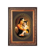 Sri Krishna Color Photo 10x14 Inch - Vibrant Religious Wall Art for Home or Office Decor.