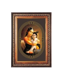 Sri Krishna Color Photo 10x14 Inch - Vibrant Religious Wall Art for Home or Office Decor.