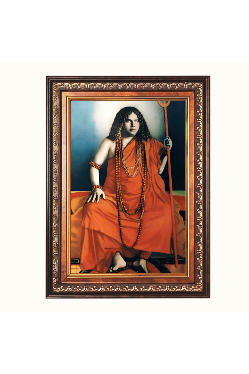 Sri Swami Pranabananda Color Photo 16x20 Inch - Vibrant Religious Wall Art for Home or Office Decor.