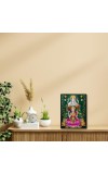 Lakshmi & Ganesh Laminated Photo - 5x7 Inches, Divine Blessings for Home & Office and Temple Decoration