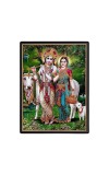 Sri Radha Lord Krishna Laminated Photo - 11x13 Inches, Divine Blessings for Home & Office and Temple Decoration