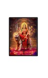 Durga Laminated Photo - 5x7 Inches, Divine Blessings for Home & Office and Temple Decoration