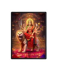 Durga Laminated Photo - 5x7 Inches, Divine Blessings for Home & Office and Temple Decoration