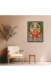 Tripura Sundari Laminated Photo - 11x13 Inches, Divine Blessings for Home & Office and Temple Decoration