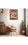Narasimha Laminated Photo - 5x7 Inches, Divine Blessings for Home & Office and Temple Decoration