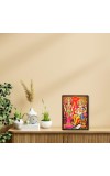 Lakshmi & Sri Ganesh Laminated Photo (11x13 Inches Without glass) Divine Blessings for Table and Walls,Home & Office and Temple Decoration