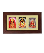 Sri Maa Kali Color Photo Frame - 5x7 Inch, Elegant Religious Home & Temple Decor