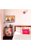 Lord vishnu and lakshmi Photo Frame - 15x19Inches - Spiritual Artwork for Home Decor, Puja Room and Office Decoration