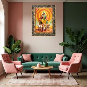 Lord surya Digital Print Photo 8.7x10.7 inches (I6002) - Vibrant Religious Wall Art for Home or Office Decor. Lord surya Digital Print Photo 8.7x10.7 inches (I6002) - Vibrant Religious Wall Art for Home or Office Decor.