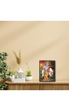 Krishna Laminated Photo - 5x7 Inches, Divine Blessings for Home & Office and Temple Decoration